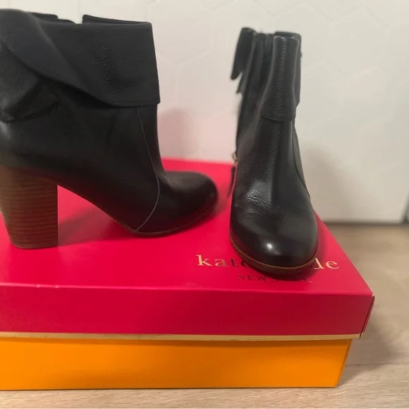 Kate Spade Black Ankle Boots - Picture 4 of 7